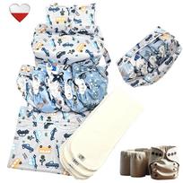 Zestaw pieluch wielorazowych samochody bambus pieluchy nappime