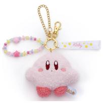 Fluffy Plush Strap Kirby plush approximately 12cm Kirby's - toy, wide. rožinė