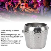 Hammer Point Ice Bucket Stainless Steel Wine Bucket Thickened Champagne Bucket  Home sidabras