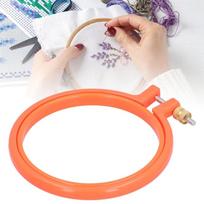 Colorful Cross Stitch Hoop Adjustable Design Plastic Hoop Durable Adjustable Hoop Ring  For Sewing 4in