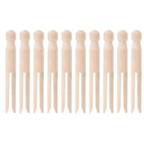 10pcs Wood Wooden Spools Thread Storage Cross Stitch Spools Decorative Winding Rods  For Embroidery