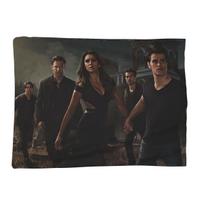 The Vampire Diaries Damon Salvatore Blankets Soft Warm Flannel Throw Blanket Bedspread for Living room Picnic Travel Home Couch Size: 75*100cm, Weight: 230 GSM