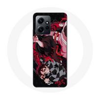 Case - Maniacase - Xiaomi Redmi Note 12 4G - Soft - Black - Demon Slayer