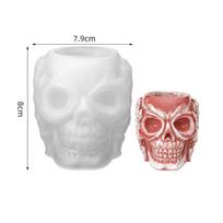 Kaukolės dervos formos, „Hear-no“, „Speak-no“, „See-no Skull“ silikoninės formos, skirtos amatams iš dervos, mielos epoksidinės dervos formos, silikoninės dervai Hear-no