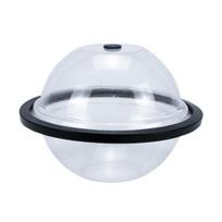 Large Spherical Ice Cube Molds Flexible Silicone Ice Sphere Maker white