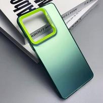 For Realme GT 6 Phone Case For Funda Realme GT 6 RealmeGT6 RealmeGT GT6 Case Matte Laser Colorful Bumper Armor Shockproof Cover Realme GT 6&Matte hard žalia
