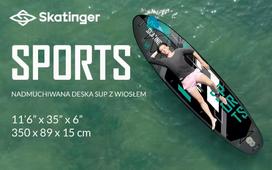 SUP lenta „SKATINGER Grey sports“ 350x89x15, skirta jogai