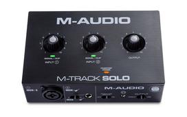 M-AUDIO M-Track Solo USB Garso sąsaja Crystal išankstinis stiprintuvas 16 bit 48 kHz Juoda