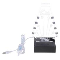 Guitar Pick Holder with Base Guitar Pick Holder for Picks Storage and Display LED Light Up Acrylic Guitar Pick Stand 1