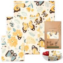 Practical Beeswaxs Wrap Assortment 3 Pieces Sturdy Multifunctional Food Storage Solution Home Accessory for Daily Use
