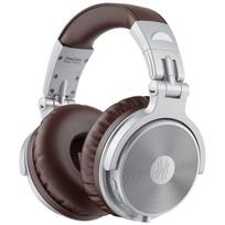 OneOdio Pro C Wireless Up to 110 Hours of Continuous Bluetooth Headphones with Deep Wired Silver Brown Headphones, Playback, Bass, High-Resolution