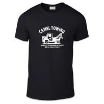 Camel Towing Adult Unisex T Shirt - Funny Humour Garage Parody Saucy Cool S