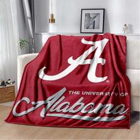 University of Alabama Crimson Tide NCAA Fleece Blanket, College Team Soft Throw Blanket 80cm x 120cm