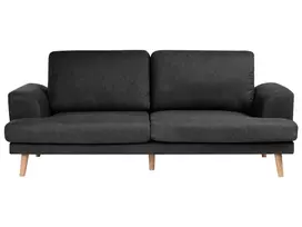 Trivietė sofa KILDAL juoda