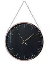 Sieninis laikrodis BEZAS 30 cm juodas