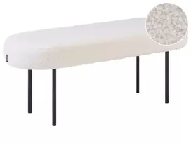 Minkštasuolis WOLFEBORO Boucle, kreminės spalvos