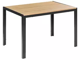 Valgomojo stalas MANN rudas/juodas 120 cm 80 cm