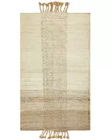Kilimas HAMZALAR smėlio spalvos 80 x 150 cm džiutas