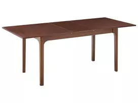 Išskleidžiamas valgomojo stalas DELMAS, tamsaus uosio spalvos, 160/200 cm, 90 cm