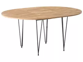 Išskleidžiamas valgomojo stalas LOUISE rudas 120/160 cm 120 cm