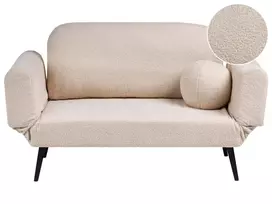 Dvivietė išskleidžiama sofa DOROTEA, Boucle, smėlio spalvos