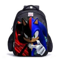 Vaikų Sonic berniukų mergaičių kuprinė mokyklinė kuprinė mokyklinė krepšys dovana