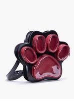 Cute Cat Paw Large Capacity Japanese Style Multi Layer Clear Display Itabag Crossbody Backpack For Girls raudona