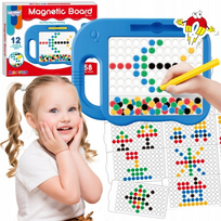 Magnetinė lenta „Mozaika“ – Montessori dėlionė su taškeliais MagPad