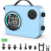 Cordless 20PSI SUP Air Pump Auto Shut Off Inflate Deflate USB-C 12V DC Portable Inflator for Kayak Boat