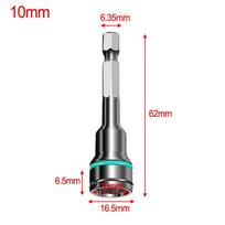 8mm and 10mm Hex Socket Sleeve Adapter with 1/4in Shank for Ratchet Wrench