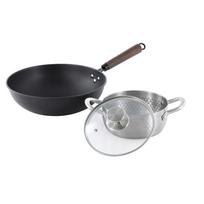 Zhang Xiaoquan Hammered Wok and Soup Pot Set