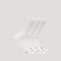 [hoka] Hoka Unisex Crew Run Socks 3 Pack 1122931-WHTWH S