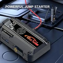 Universal Gas Diesel Vehicle Car Jump Starter Wide Temperature Portable Roadside Rescue Power Tool 6000mAh Black