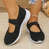 Plus Size Women Casual Shoes,Velcro Strap Platform Chunky Sole Sports Sandals 36