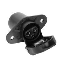 Clear 2X Trailer Plug Adapter Motorhome Power Cord Socket Connector Plug Socket 3-Pin European-Style Car Trailer Adapter