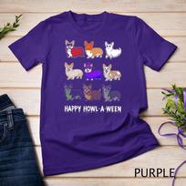 Funny Corgi Dog Halloween Happy Howl-o-ween Unisex T-shirt 6 2XL