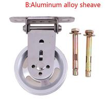 Wall-Mounted Gym Home Rotating Silent Pulley Diy Lat Lift Cable System Wheel