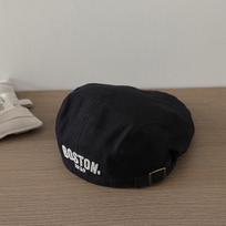 Letter Embroidered Solid Color Beret Solid Color Kids Newsboy Cap Embroidered Beret Hat  For Baby juoda