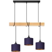 Lampa tornado am3pb granatowy-złoty buk