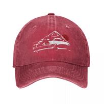 JDM R Unisex Baseball Cap Drift Car Distressed Washed Caps Hat Vintage Outdoor Activities Unstructured Soft Snapback Hat One Size