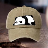 pc Cute Panda Printed Adjustable Hat Unisex Outdoor Sports Style Ideal Gift for Weddings Parties Birthdays Racing Team Fan 1pc