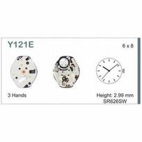 Mechanizm seiko y121e6 h8 mvt. shi y121   6 3/4 x 8``` sc quartz (377)