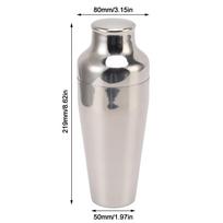 Stainless Steel Cocktail Shaker Rustproof Margarita Mixer Bartender Shaker  For Mixed Drinks sidabras