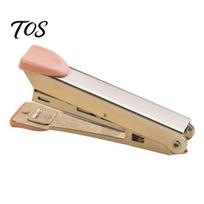 Student Study Accessories Portable Handheld Stapler, Metal Ergonomic Binding Tool, Compact Desktop Stationery Lightweight for Office And School rožinė