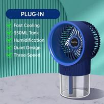 Portable Air Conditioner Cooling Fan USB Rechargeable Electric Fans Air Cooler Spray Humidifier Fan Air Circulating Fans Home plug in