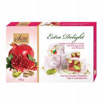 Lokum - traditional Bulgarian delicacy with pomegranate and pistachios 140g