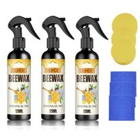 Beeswax Wood Furniture Polish Spray Pack of 3, Natural Beeswax Formula for LongLasting Shine on Floors and Furniture