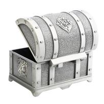 Silver Jewelry Storage Case Small Pirate Trinket Chest Treasure Chest Box  Treasure Collection