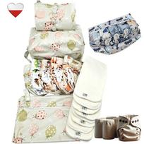 Zestaw pieluch wielorazowych balony zielone bambus pieluchy nappime