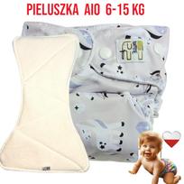 Pieluszka wielorazowa aio kieszonka bambus jednorożce  nappime